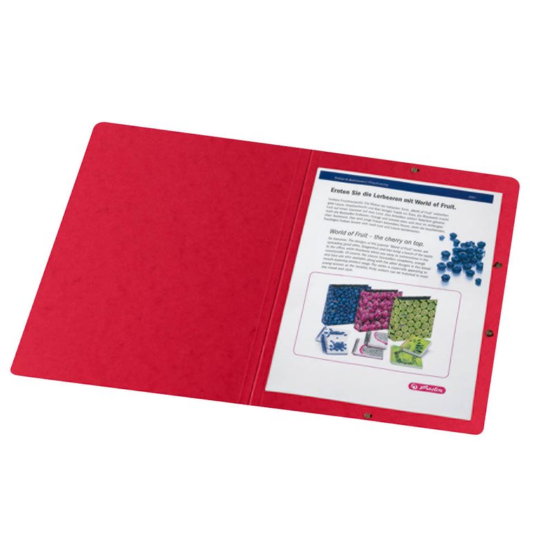 5 herlitz Eckspanner easy orga DIN A4 rot