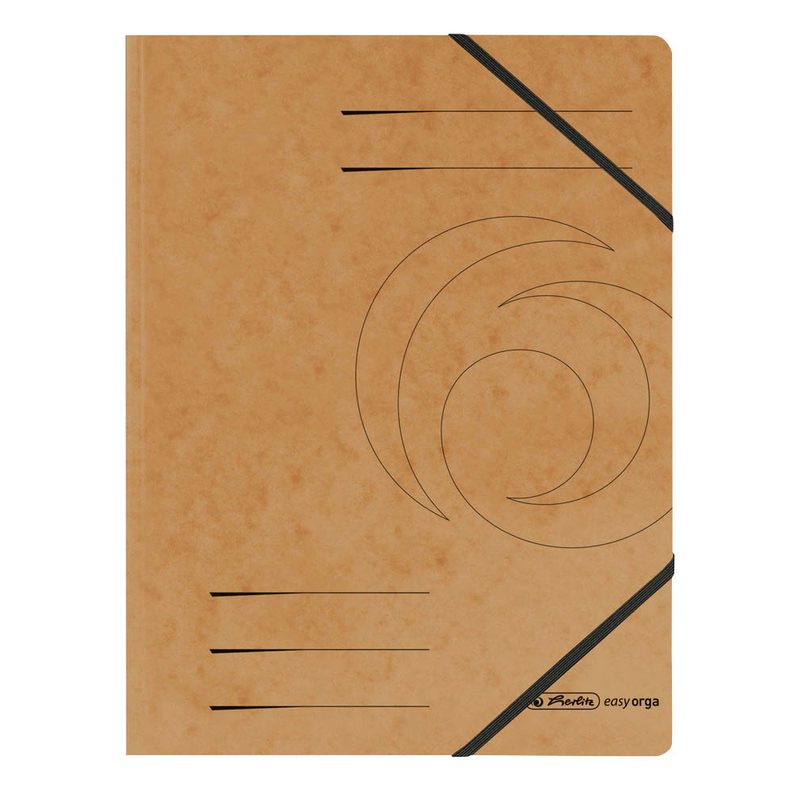 5 herlitz Eckspanner easy orga DIN A4 braun