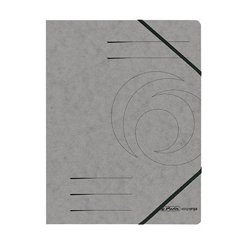 5 herlitz Eckspanner easy orga DIN A4 grau