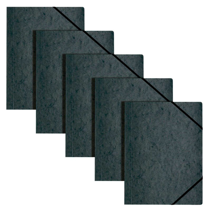 5 herlitz Eckspanner easy orga DIN A4 schwarz