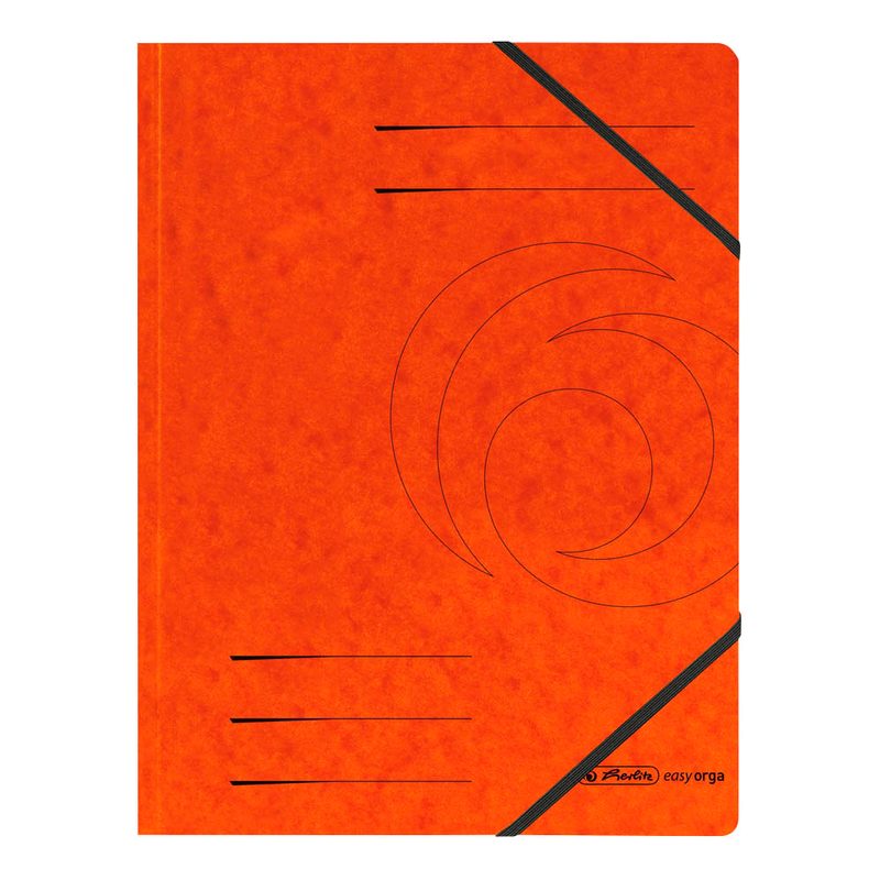 5 herlitz Eckspanner easy orga DIN A4 orange