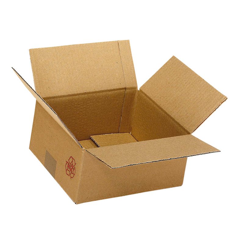 20 Nestler Wellpapp-Faltkartons 2-wellig braun 21,3 x 21,3 x 20,8 cm Außenmaß