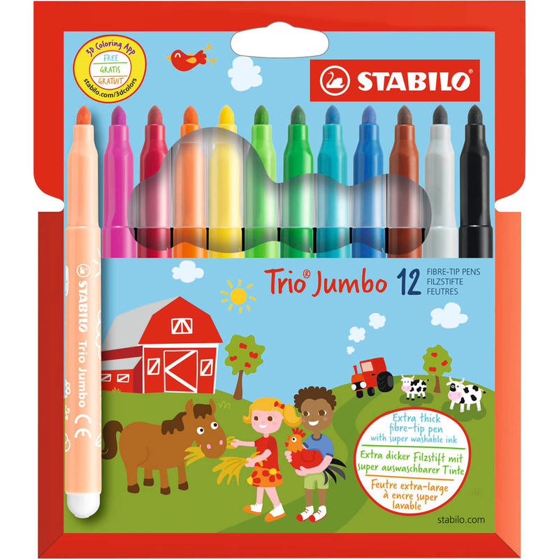 STABILO Trio Jumbo Filzstifte farbsortiert, 1 St.