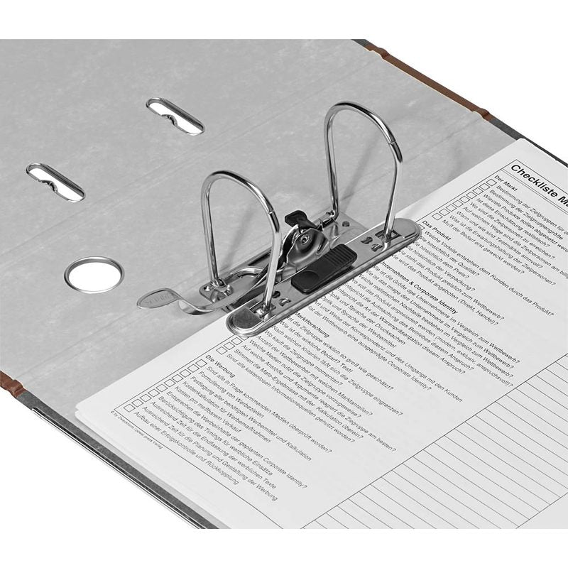 LEITZ 1080 Ordner braun marmoriert Karton 8,0 cm DIN A4