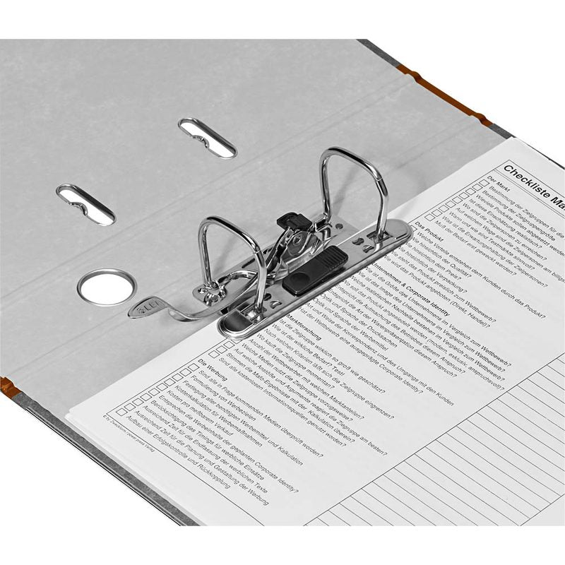 LEITZ 1050 Ordner braun marmoriert Karton 5,2 cm DIN A4