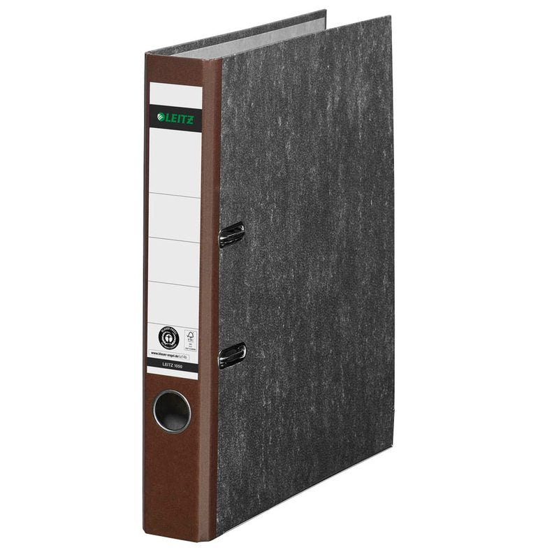 LEITZ 1050 Ordner braun marmoriert Karton 5,2 cm DIN A4