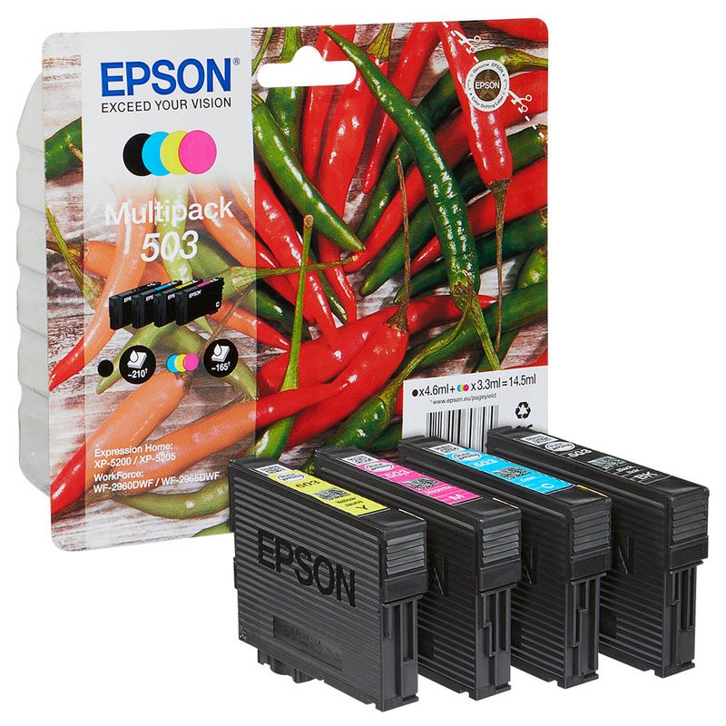 EPSON 503/T09Q64  schwarz, cyan, magenta, gelb Druckerpatronen, 4er-Set