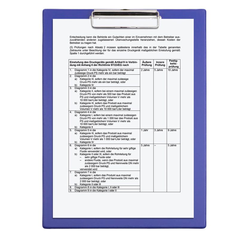 MAUL Klemmbrett 2335237 DIN A4 blau Karton