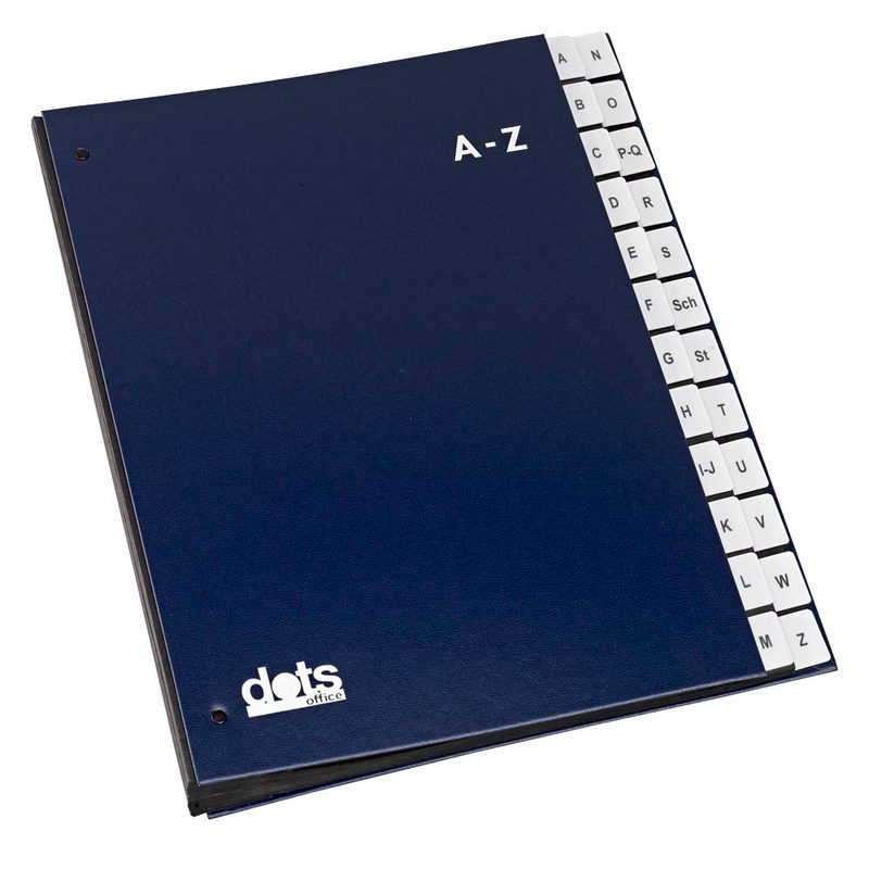 dots Pultordner A-Z blau