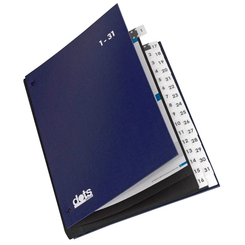 dots Pultordner 1-31 blau