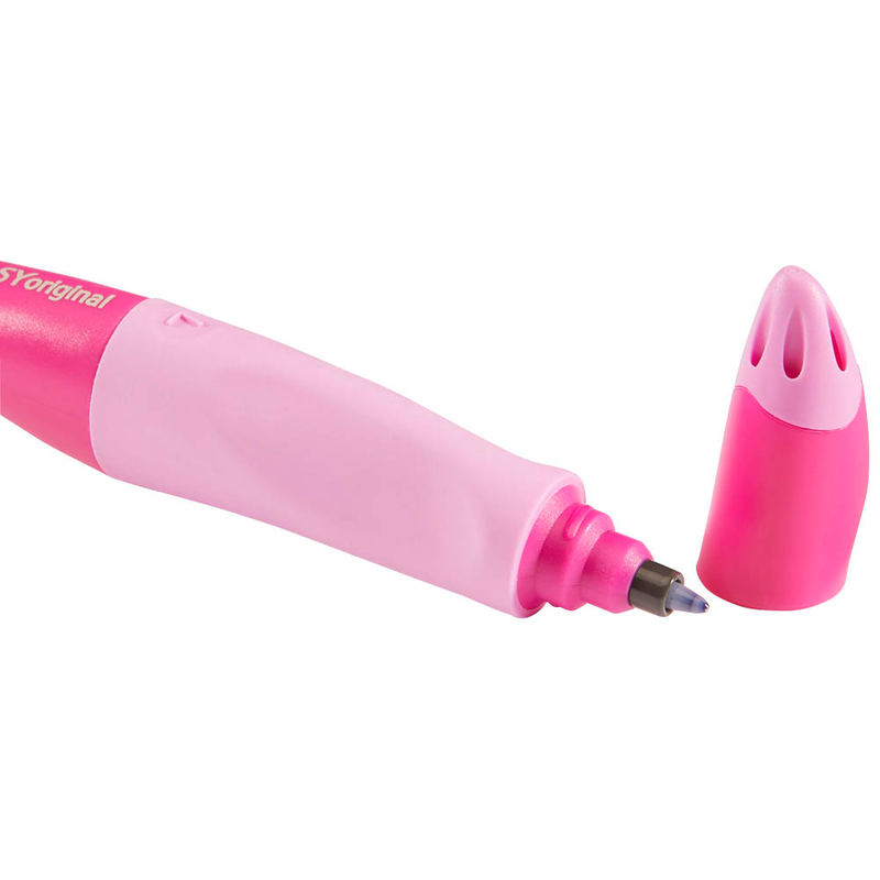 STABILO EASYoriginal Tintenroller dunkelpink/hellpink 0,5 mm, Schreibfarbe: blau, 1 St.