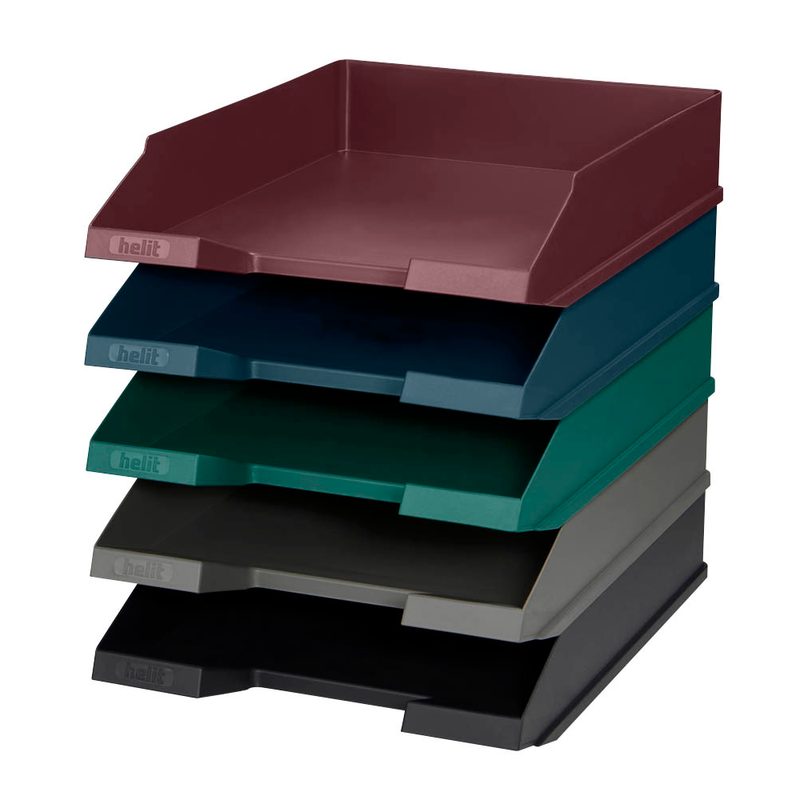 helit Briefablagen the green staff schwarz