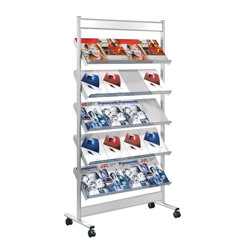 Kerkmann Prospektständer Artline silber DIN A4 20 Fächer