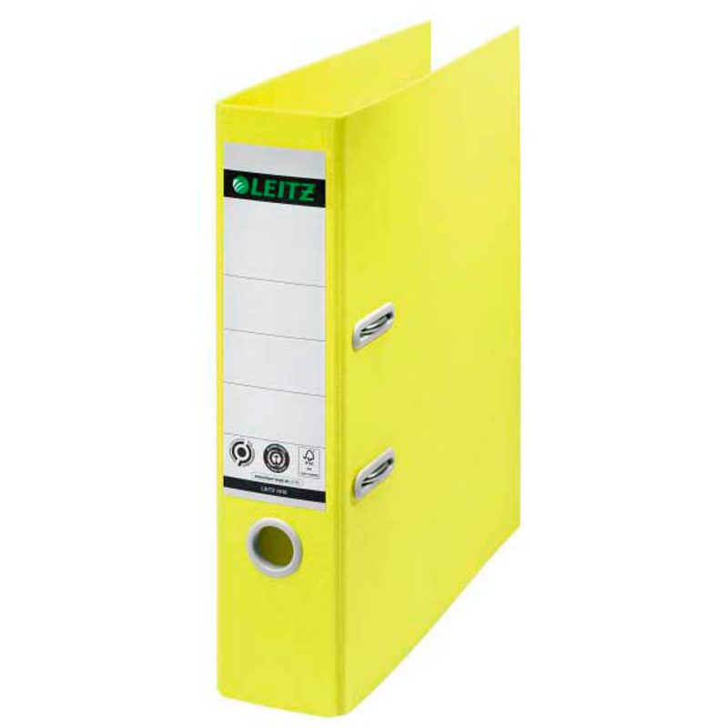 LEITZ recycle 1018 Ordner gelb Karton 8,0 cm DIN A4