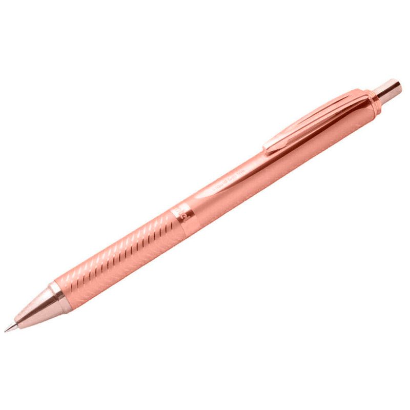 Pentel EnerGel BL407 Gelschreiber rosegold/silber 0,35 mm, Schreibfarbe: schwarz, 1 St.
