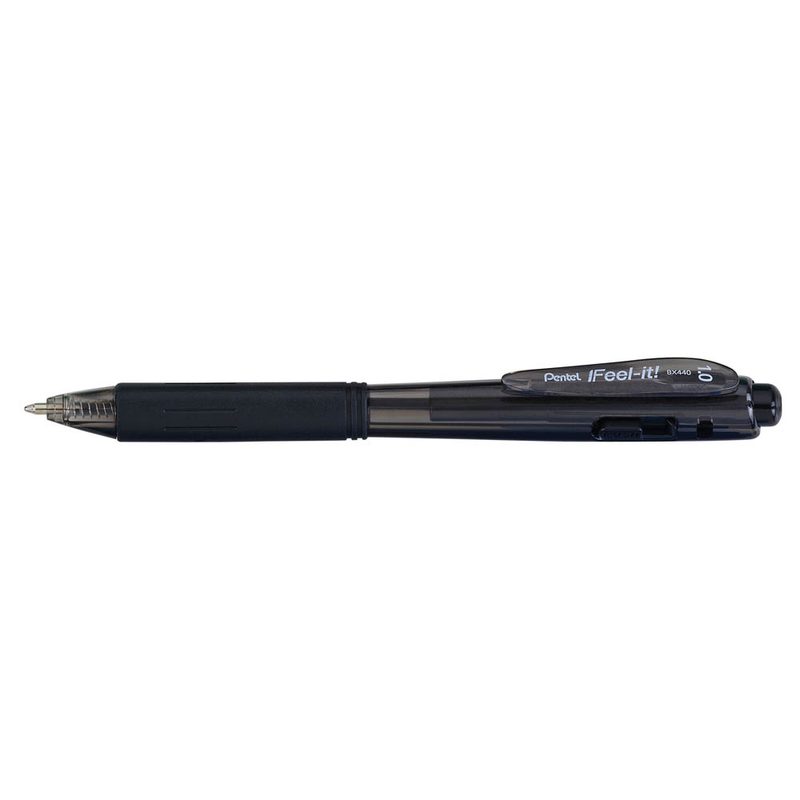 Pentel Kugelschreiber BX440 schwarz, Schreibfarbe: schwarz, 1 St.