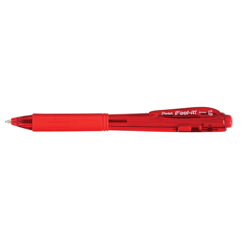Pentel Kugelschreiber BX440 rot, Schreibfarbe: rot, 1 St.