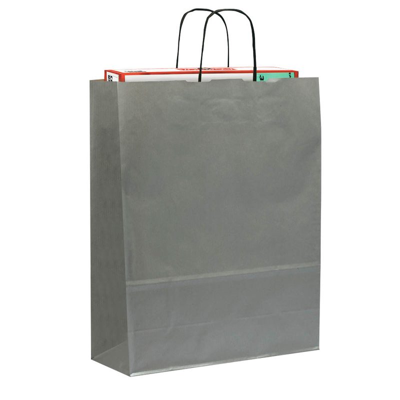 150 VP Geschenktaschen Toptwist silber 24,0 x 31,0 cm