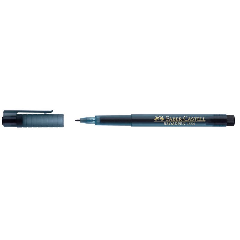 FABER-CASTELL Broadpen Document 1554 Fineliner schwarz 0,8 mm, 1 St.