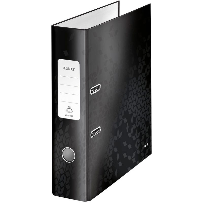 LEITZ Ordner schwarz Karton 8,0 cm DIN A4