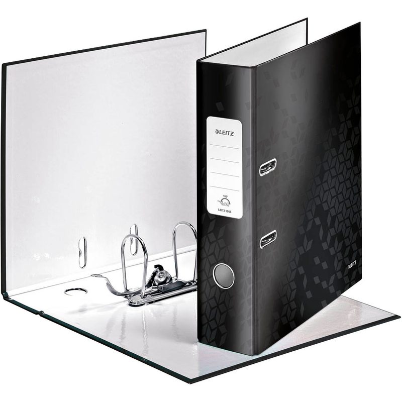LEITZ Ordner schwarz Karton 8,0 cm DIN A4