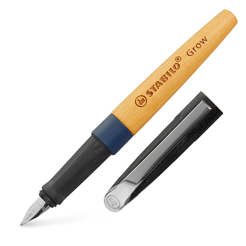 STABILO Grow Patronenfüller blaubeerblau/Buche M (mittel)