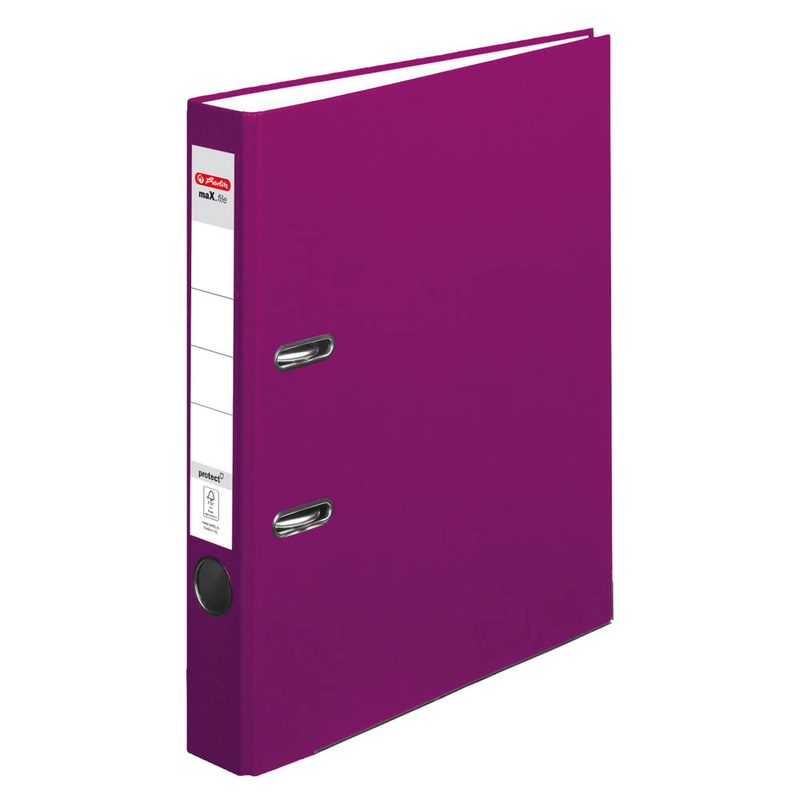 herlitz maX.file protect Ordner brombeer Kunststoff 5,0 cm DIN A4