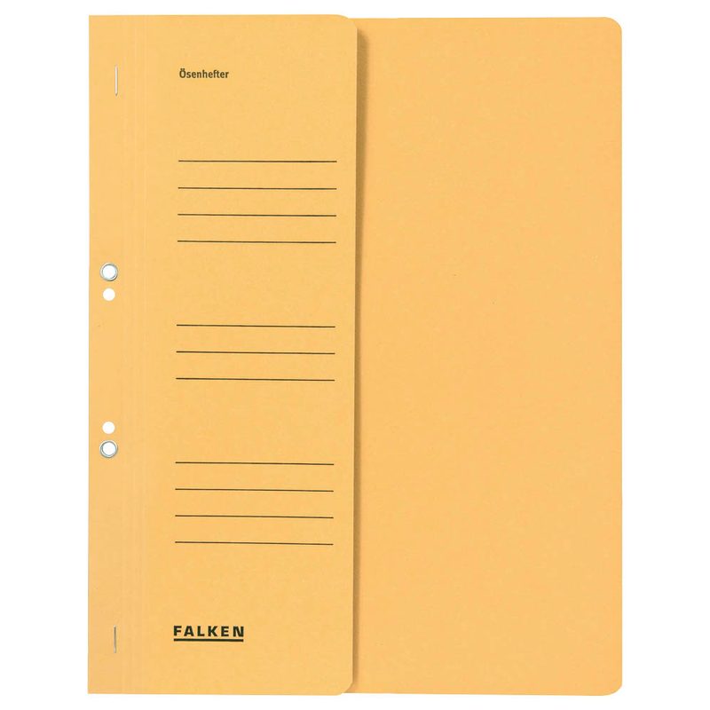 FALKEN Ösenhefter Karton chamois DIN A4, halber Deckel, 50 St.