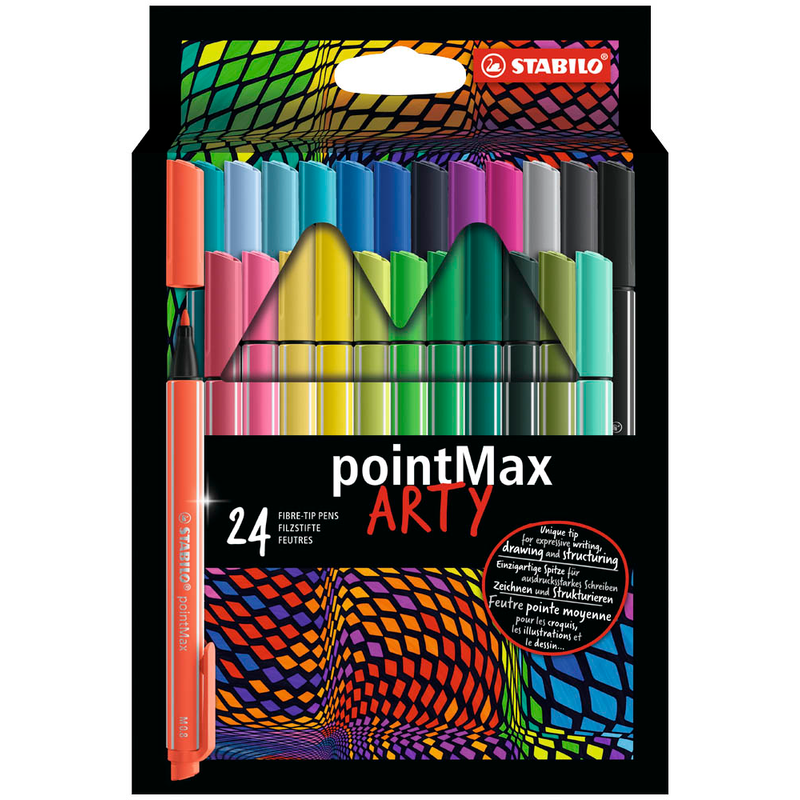 STABILO pointMax ARTY Filzstifte farbsortiert, 24 St.