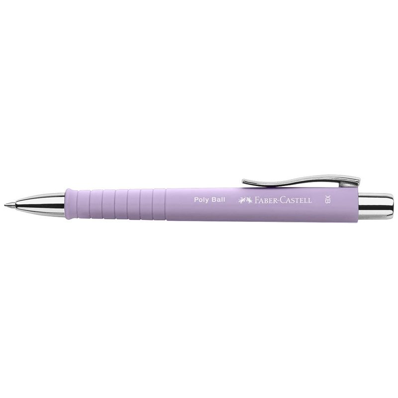 FABER-CASTELL Kugelschreiber POLY BALL Colous XB lila, Schreibfarbe: blau, 1 St.