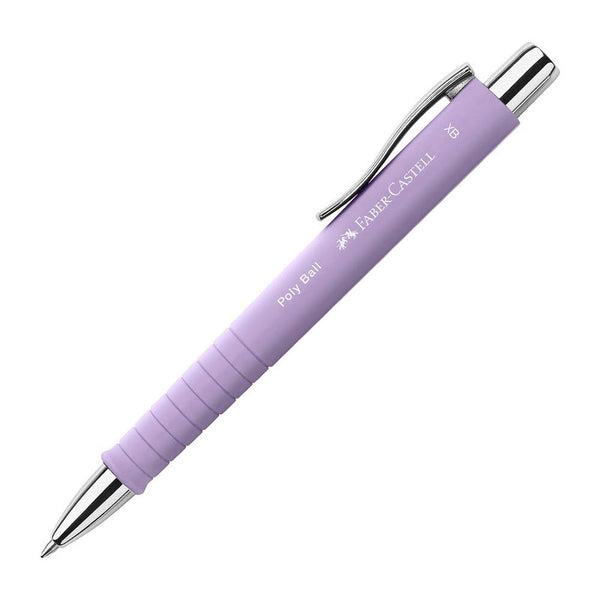 FABER-CASTELL Kugelschreiber POLY BALL Colous XB lila, Schreibfarbe: blau, 1 St.