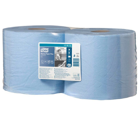 2 TORK Putztuchrollen Advanced 420 2-lagig blau, 750 Blätter