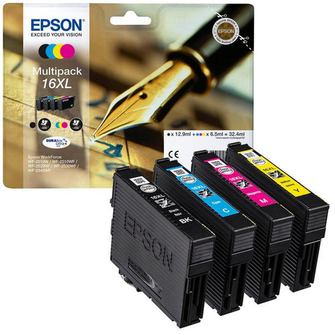 EPSON 16XL / T1636XL  schwarz, cyan, magenta, gelb Druckerpatronen, 4er-Set