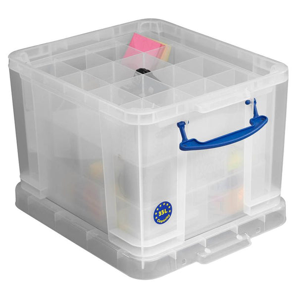 Really Useful Box Aufbewahrungsbox 35,0 l transparent 48,0 x 39,0 x 31,0 cm