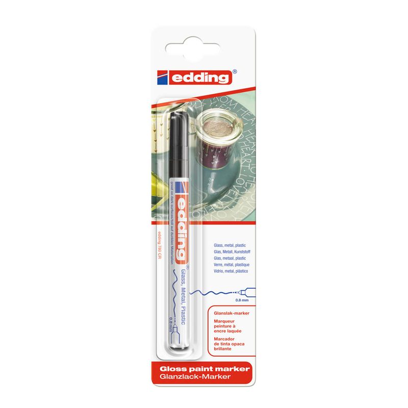edding 780 Lackmarker schwarz 0,8 mm, 1 St.