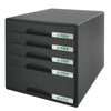 thumb-LEITZ Schubladenbox Plus  schwarz 52110095, DIN A4 mit 5 Schubladen