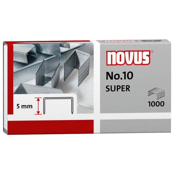 1.000 novus Heftklammern No.10
