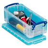 thumb-Really Useful Box Aufbewahrungsbox 0,9 l transparent 22,0 x 10,0 x 7,0 cm