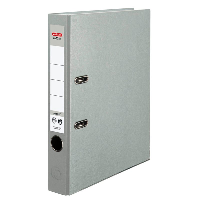 herlitz maX.file protect Ordner grau Kunststoff 5,0 cm DIN A4