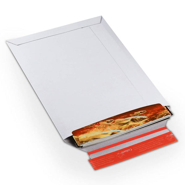 20 ColomPac® Kartonversandtaschen weiß für DIN B4
