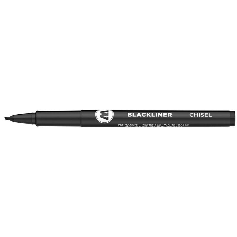 MOLOTOW BLACKLINER SET 3 Fineliner-Set schwarz, 4 St.