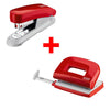 thumb-novus Locher und Heftgeräte Set E210/E15 rot