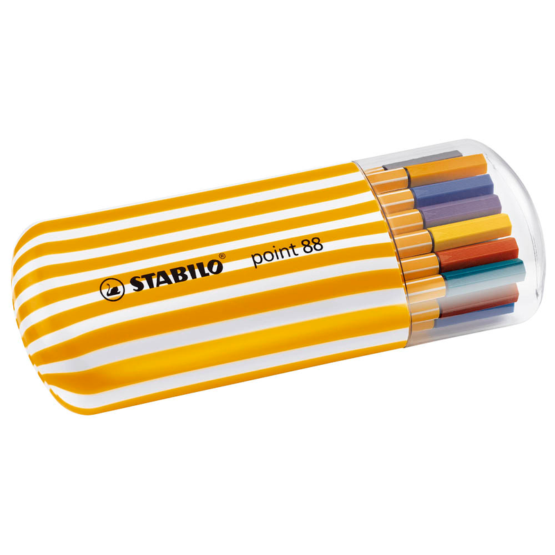 STABILO point 88 Zebrui Fineliner farbsortiert 0,4 mm, 20 St.