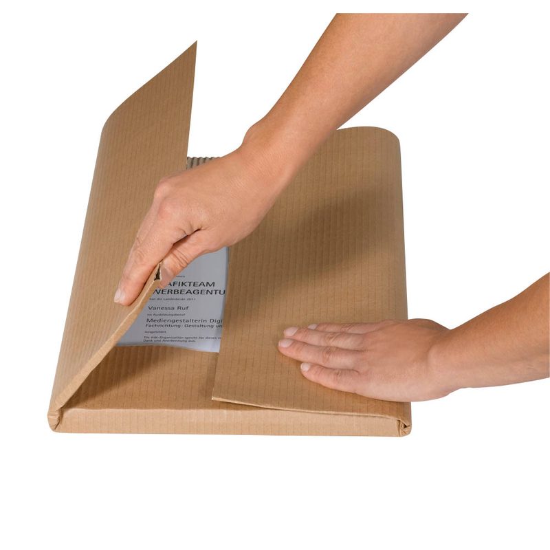 Nestler Wellpappe Onduwell 120,0 cm x 70,0 m braun, 1 Rolle