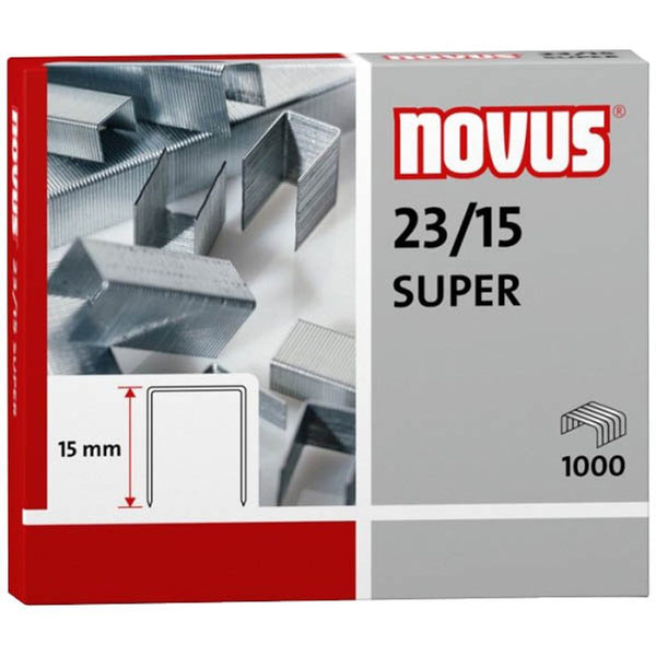 1.000 novus Heftklammern SUPER 23/15