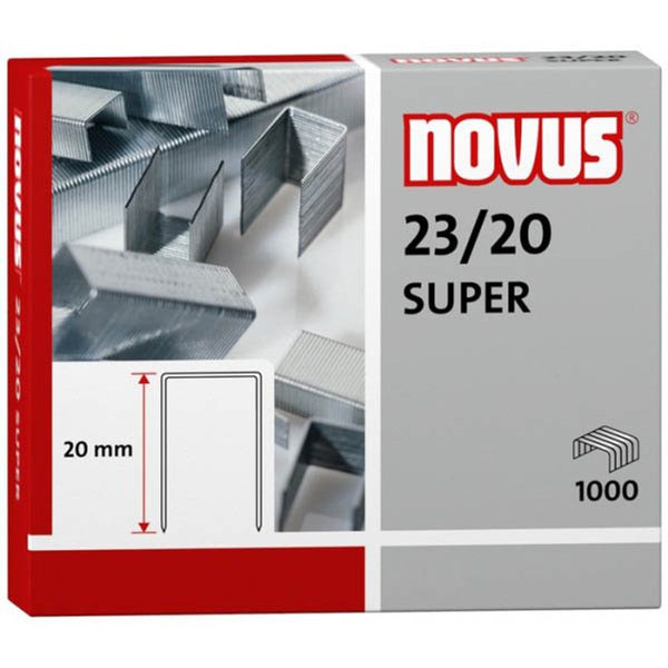 1.000 novus Heftklammern SUPER 23/20
