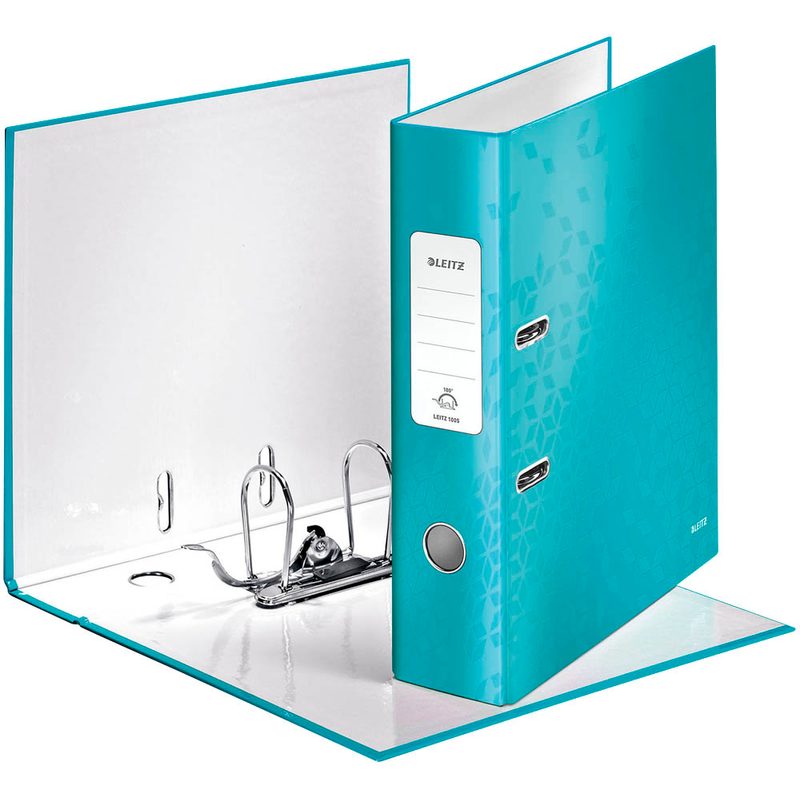 LEITZ Ordner eisblau Karton 8,0 cm DIN A4