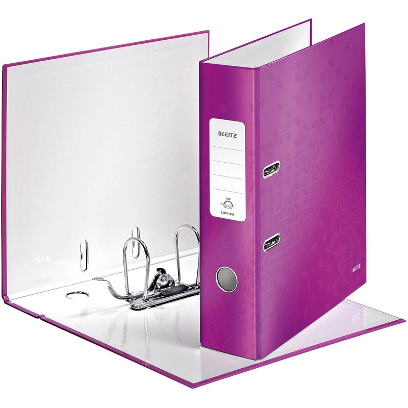 LEITZ Ordner lila Karton 8,0 cm DIN A4