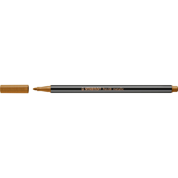 STABILO Pen 68 metallic Filzstift braun, 1 St.