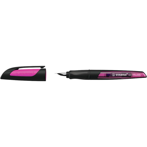 STABILO EASYbuddy Patronenfüller schwarz/magenta M (mittel)